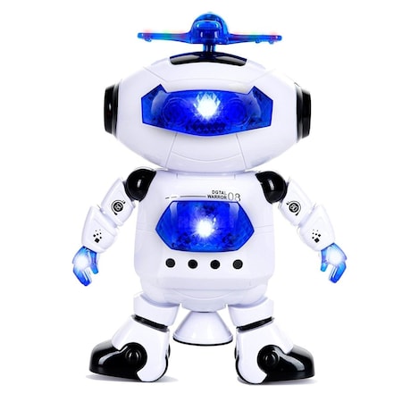 AZ Trading & Import RB42 Electronic Walking Dancing Robot Toys With Music & Lights